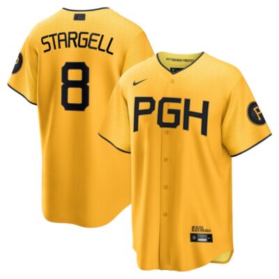 Willie Stargell Pittsburgh Pirates City Connect Replica Player Jersey - Gold