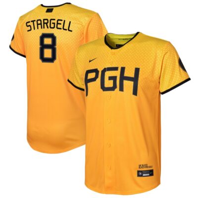 Willie Stargell Pittsburgh Pirates Youth City Connect Replica Player Jersey - Gold