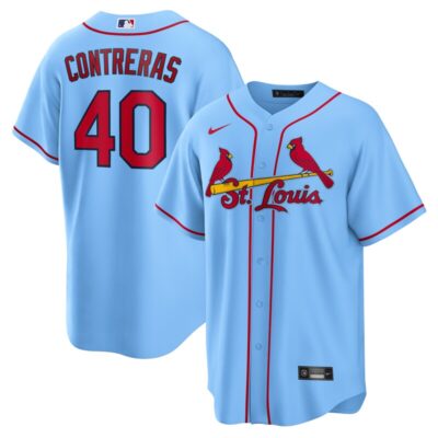 Willson Contreras St. Louis Cardinals Alternate Replica Jersey - Light Blue