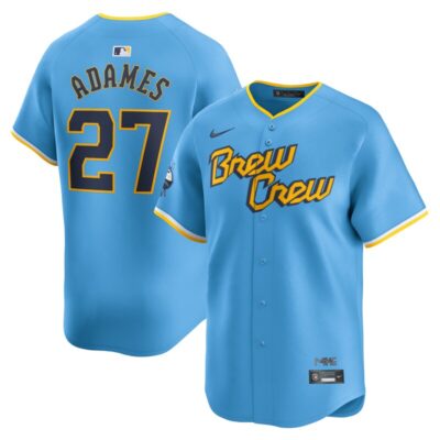 Willy Adames Milwaukee Brewers City Connect Limited Player Jersey - Powder Blue