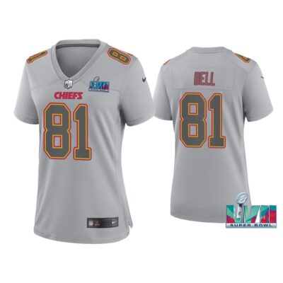 Women'S Blake Bell Kansas City Chiefs Super Bowl LVII Gray Atmosphere Jersey