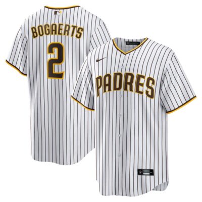 Xander Bogaerts San Diego Padres Home Official Replica Player Jersey - White/Brown