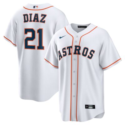 Yainer Diaz Houston Astros Home Replica Jersey - White