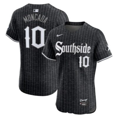 Yoan Moncada Chicago White Sox City Connect Elite Player Jersey - Black