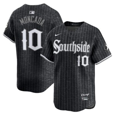 Yoan Moncada Chicago White Sox City Connect Player Jersey - Black