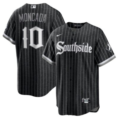 Yoan Moncada Chicago White Sox City Connect Replica Player Jersey - Black