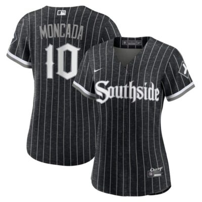 Yoan Moncada Chicago White Sox Women City Connect Replica Player Jersey - Black