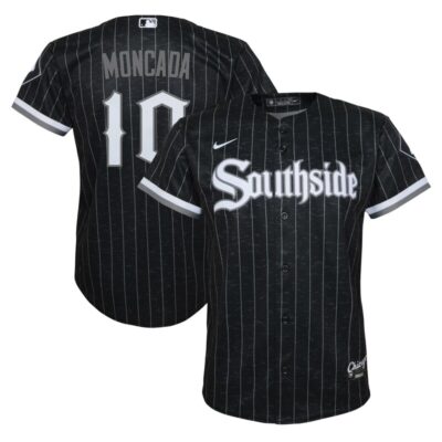 Yoan Moncada Chicago White Sox Youth City Connect Replica Player Jersey - Black