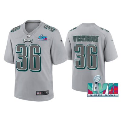 Youth Brian Westbrook Philadelphia Eagles Super Bowl LVII Gray Atmosphere Jersey