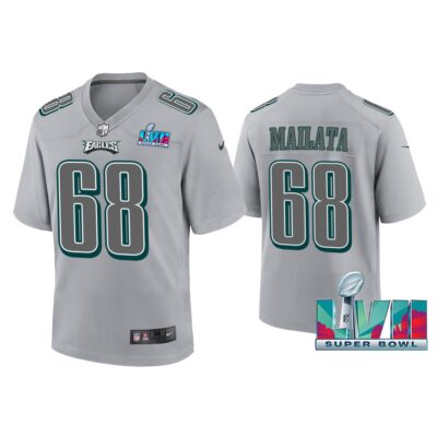 Youth Jordan Mailata Philadelphia Eagles Super Bowl LVII Gray Atmosphere Jersey