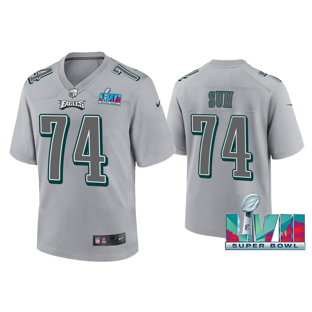 Youth Ndamukong Suh Philadelphia Eagles Super Bowl LVII Gray Atmosphere Jersey