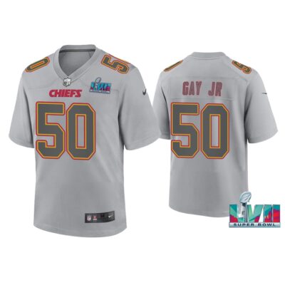 Youth Willie Gay Jr. Kansas City Chiefs Super Bowl LVII Gray Atmosphere Jersey