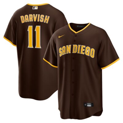 Yu Darvish San Diego Padres Alternate Replica Player Jersey - Brown