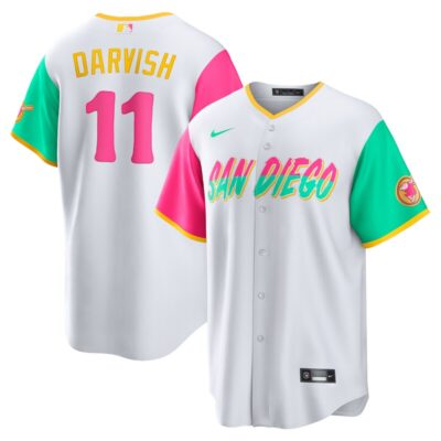 Yu Darvish San Diego Padres City Connect Replica Player Jersey - White