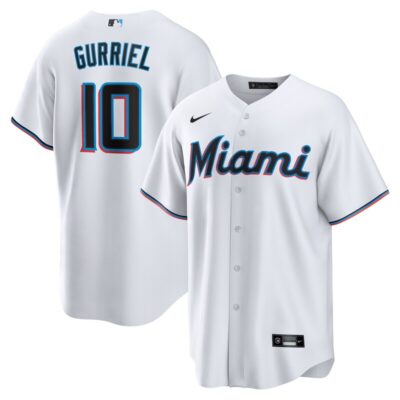 Yuli Gurriel Miami Marlins Replica Player Jersey - White