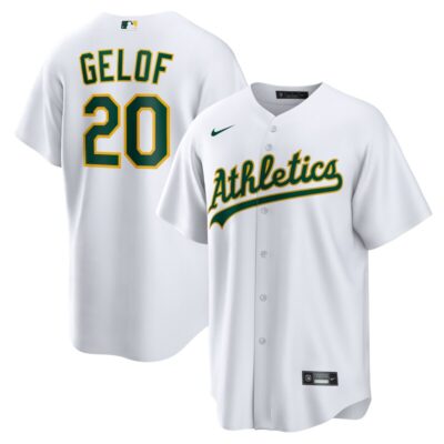 Zack Gelof Athletics Home Replica Jersey - White