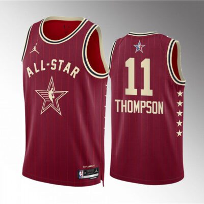 2024 All-Star #11 Klay Thompson Crimson Stitched Basketball Jersey