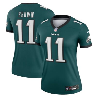 A.J. Brown Philadelphia Eagles Women Legend Player Performance Top - Midnight Green