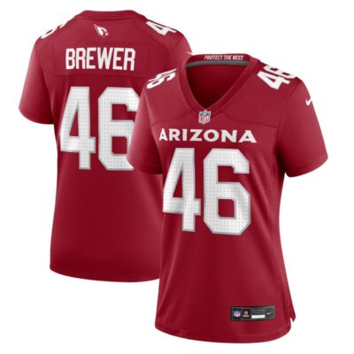 Aaron Brewer Arizona Cardinals Women Game Jersey - Cardinal