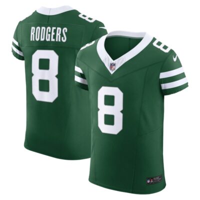 Aaron Rodgers New York Jets Vapor F.U.S.E. Elite Jersey - Gotham Green