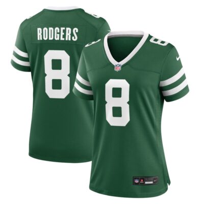 Aaron Rodgers New York Jets Women Game Jersey - Legacy Green