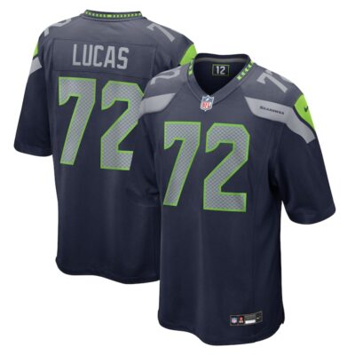 Abraham Lucas Seattle Seahawks Game Jersey - College Navy