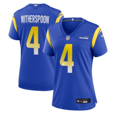 Ahkello Witherspoon Los Angeles Rams Women Team Game Jersey - Royal