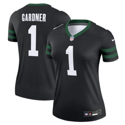Ahmad Sauce Gardner New York Jets Women Alternate Legend Player Performance Top - Legacy Black