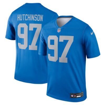 Aidan Hutchinson Detroit Lions Alternate Legend Player Performance Top - Blue