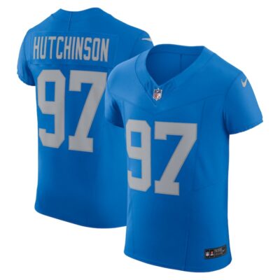 Aidan Hutchinson Detroit Lions Alternate Vapor F.U.S.E. Elite Jersey - Blue