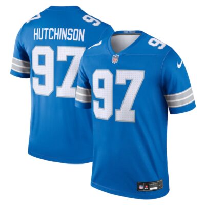 Aidan Hutchinson Detroit Lions Team Legend Player Performance Top - Blue