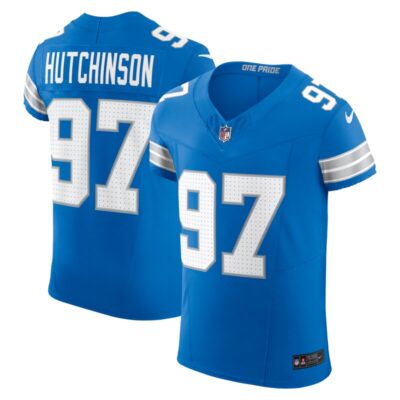 Aidan Hutchinson Detroit Lions Vapor F.U.S.E. Elite Jersey - Blue