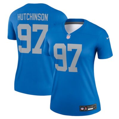 Aidan Hutchinson Detroit Lions Women Alternate Legend Player Performance Top - Blue