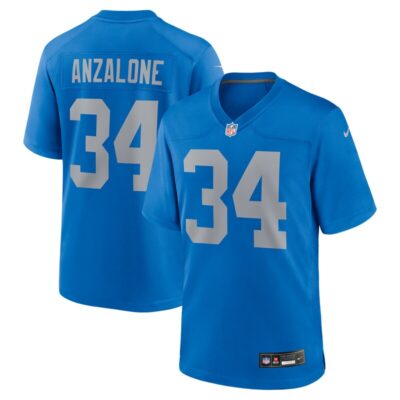 Alex Anzalone Detroit Lions Alternate Game Jersey - Blue