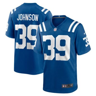 Alex Johnson Indianapolis Colts Team Game Jersey - Royal