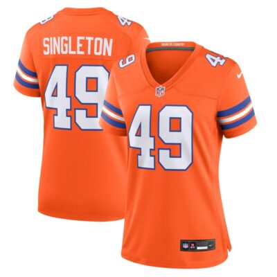 Alex Singleton Denver Broncos Women Alternate Game Jersey - Orange