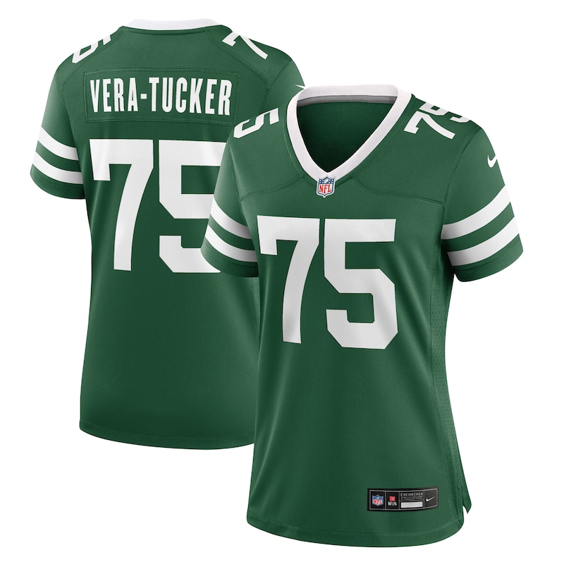 Alijah Vera-Tucker New York Jets Women Team Game Jersey - Legacy Green