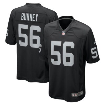 Amari Burney Las Vegas Raiders Team Game Jersey - Black