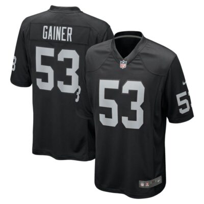 Amari Gainer Las Vegas Raiders Team Game Jersey - Black