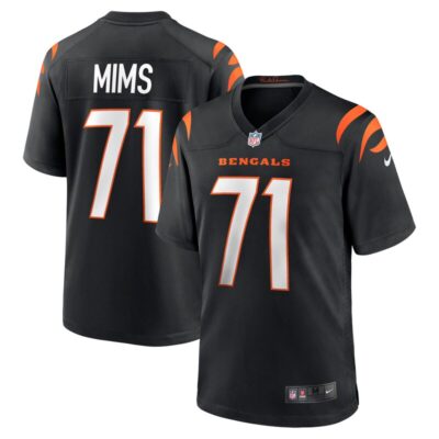 Amarius Mims Cincinnati Bengals Player Game Jersey - Black