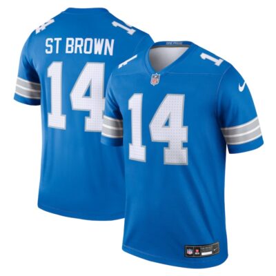 Amon-Ra St. Brown Detroit Lions Team Legend Player Performance Top - Blue