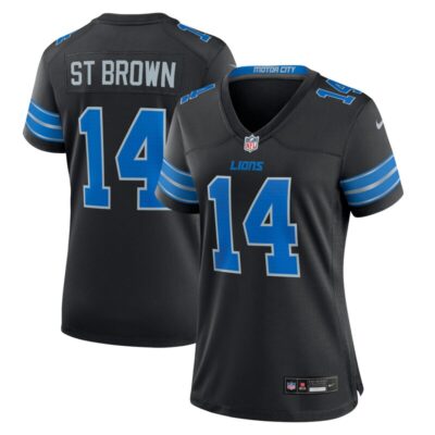 Amon-Ra St. Brown Detroit Lions Women 2nd Alternate Game Jersey - Black