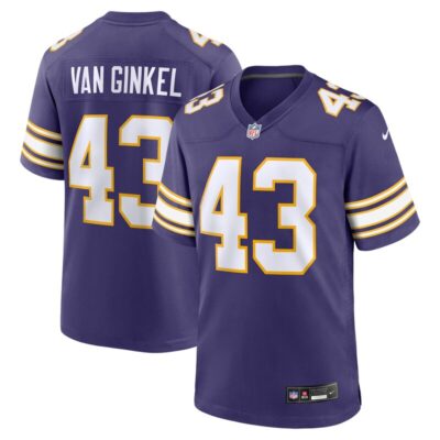 Andrew Van Ginkel Minnesota Vikings Alternate Game Jersey - Purple