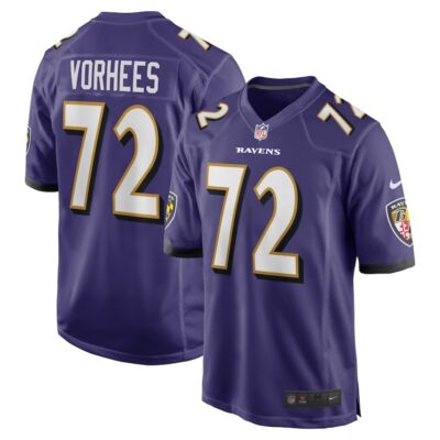 Andrew Vorhees Baltimore Ravens Team Game Jersey - Purple