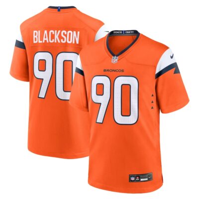 Angelo Blackson Denver Broncos Game Jersey - Orange