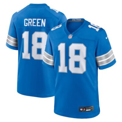 Antoine Green Detroit Lions Team Game Jersey - Blue