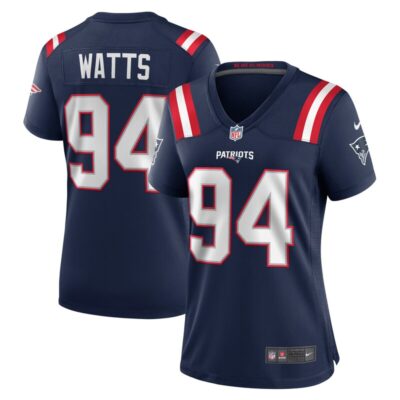 Armon Watts New England Patriots Women Game Jersey - Navy