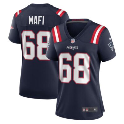 Atonio Mafi New England Patriots Women Team Game Jersey - Navy