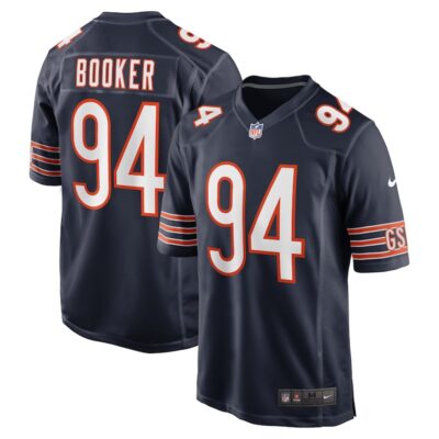 Austin Booker Chicago Bears Game Jersey - Navy