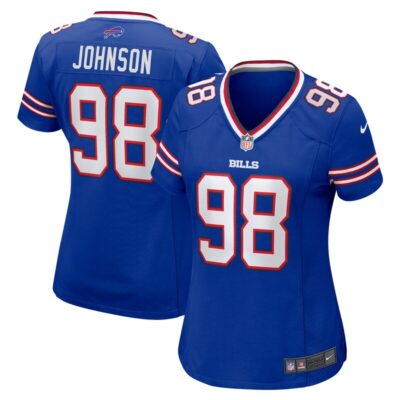 Austin Johnson Buffalo Bills Women Team Game Jersey - Royal